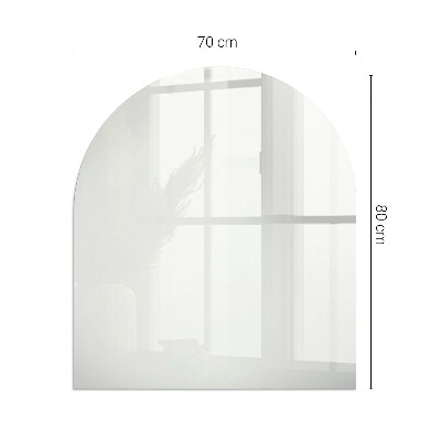 Sticlă sub șemineu semi-oval Culoare Fildeș