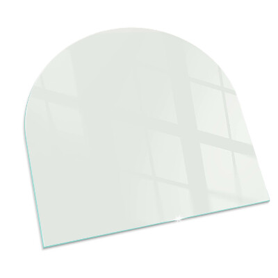 Sticlă sub șemineu semi-oval Culoare Fildeș