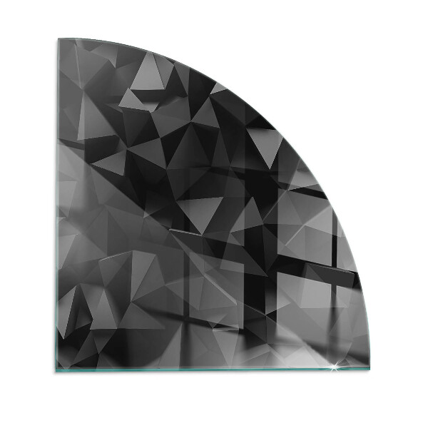 Sticlă securizată de protecție sub sobă trimestru Geometrie tridimensională