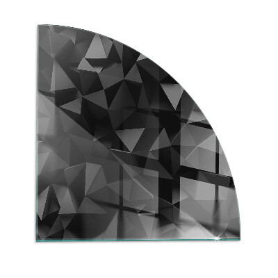 Sticlă securizată de protecție sub sobă trimestru Geometrie tridimensională