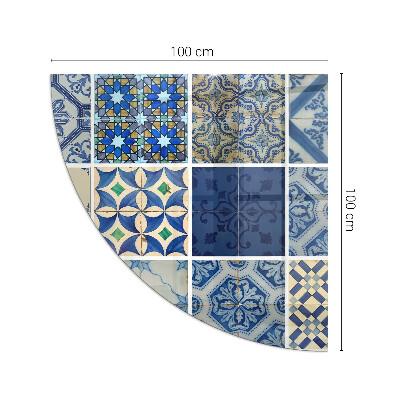 Sticlă securizată de protecție sub sobă trimestru Modele de plăci ceramice