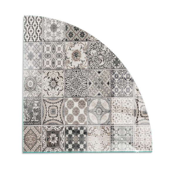 Sticlă sub șemineu trimestru Modele decorative de plăci