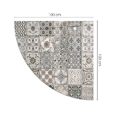 Sticlă sub șemineu trimestru Modele decorative de plăci