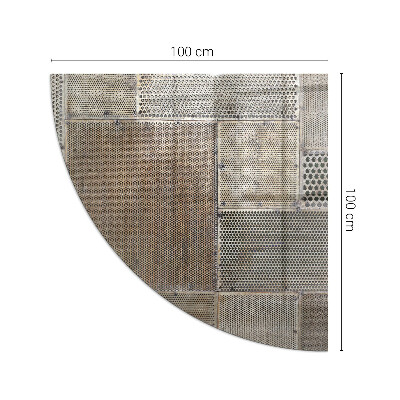 Sticlă securizată de protecție sub sobă trimestru Model de tablă perforată