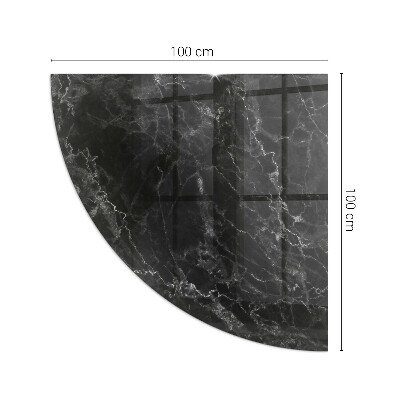Sticlă securizată de protecție sub sobă trimestru Model elegant de marmură