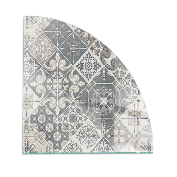 Sticlă securizată de protecție sub sobă trimestru Model decorativ de mozaic