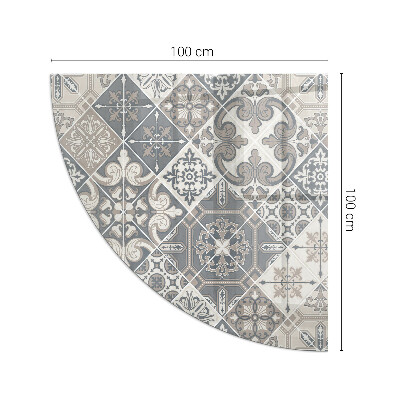 Sticlă securizată de protecție sub sobă trimestru Model decorativ de mozaic