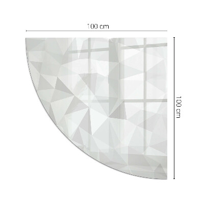 Sticlă securizată de protecție sub sobă trimestru Model geometric abstract