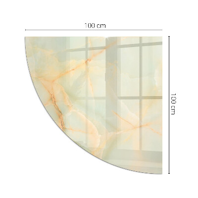 Sticlă securizată de protecție sub sobă trimestru Model abstract de marmură