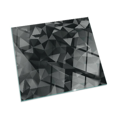 Sticlă sub șemineu dreptunghiular Geometrie tridimensională