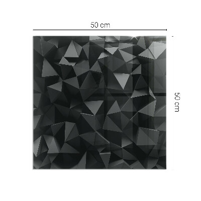 Sticlă sub șemineu dreptunghiular Geometrie tridimensională