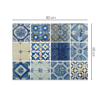 Sticlă sub șemineu dreptunghiular Modele de plăci ceramice