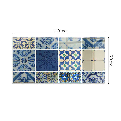 Sticlă sub șemineu dreptunghiular Modele de plăci ceramice