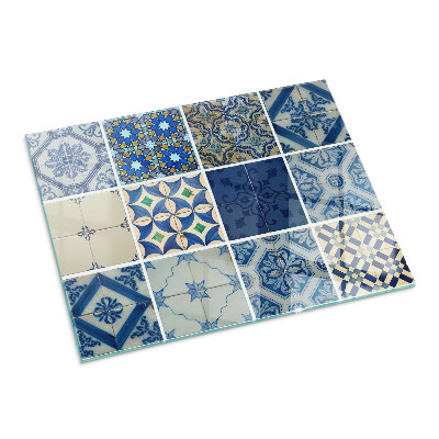 Sticlă sub șemineu dreptunghiular Modele de plăci ceramice