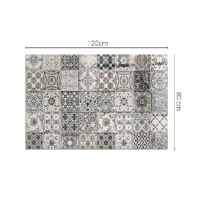 Protecție sub sobă dreptunghiulară Modele decorative de plăci