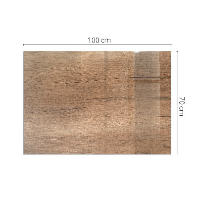 Protecție sub sobă dreptunghiulară Model natural din lemn