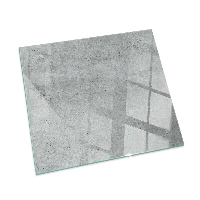 Sticlă sub șemineu dreptunghiular Textură de beton brut