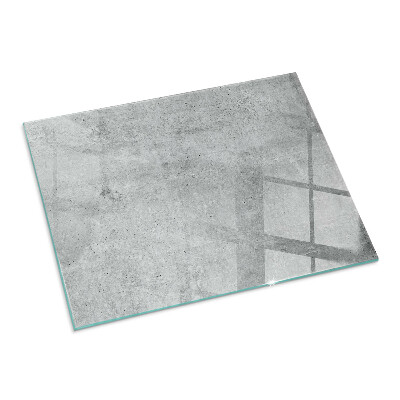 Sticlă sub șemineu dreptunghiular Textură de beton brut