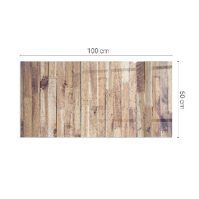 Sticlă sub șemineu dreptunghiular Placă de lemn în machetă