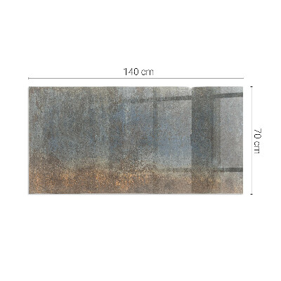 Sticlă sub șemineu dreptunghiular Model de textură abstractă