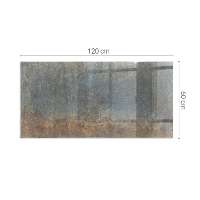 Sticlă sub șemineu dreptunghiular Model de textură abstractă