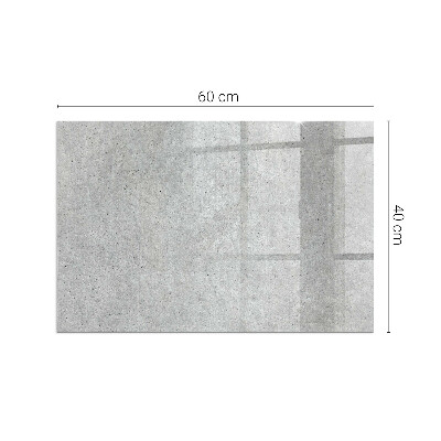 Protecție sub sobă dreptunghiulară Textură de beton brut
