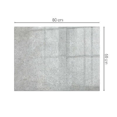Protecție sub sobă dreptunghiulară Textură de beton brut
