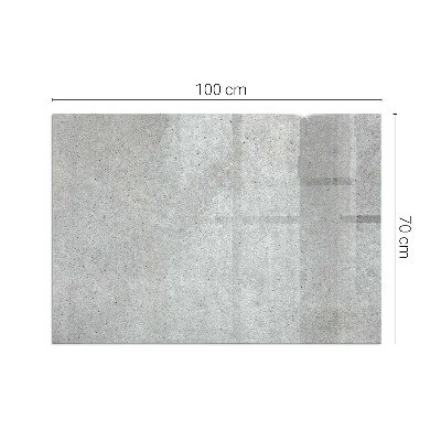Protecție sub sobă dreptunghiulară Textură de beton brut