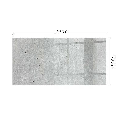 Protecție sub sobă dreptunghiulară Textură de beton brut