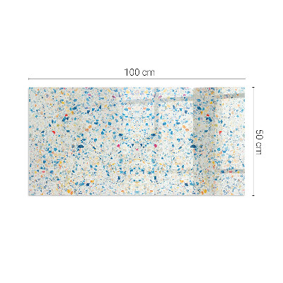 Sticlă sub șemineu dreptunghiular Model de textură abstractă