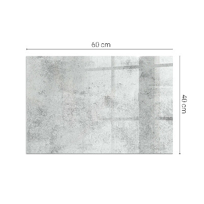Protecție sub sobă dreptunghiulară Textură de beton brut