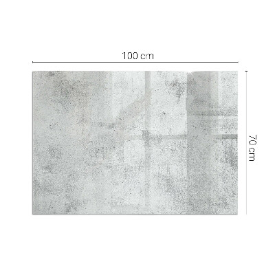 Protecție sub sobă dreptunghiulară Textură de beton brut