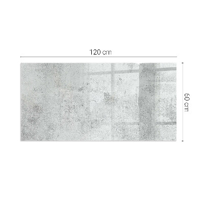 Protecție sub sobă dreptunghiulară Textură de beton brut