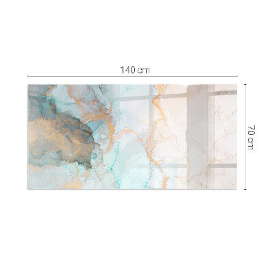 Protecție sub sobă dreptunghiulară Model fluid abstract