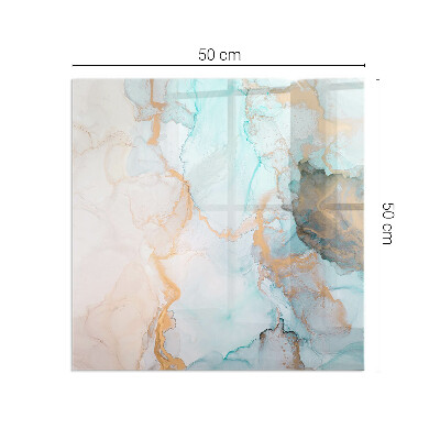 Protecție sub sobă dreptunghiulară Model fluid abstract