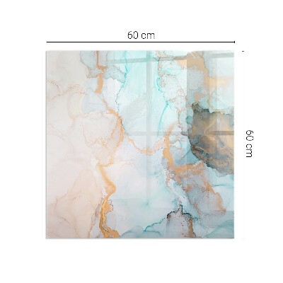 Protecție sub sobă dreptunghiulară Model fluid abstract