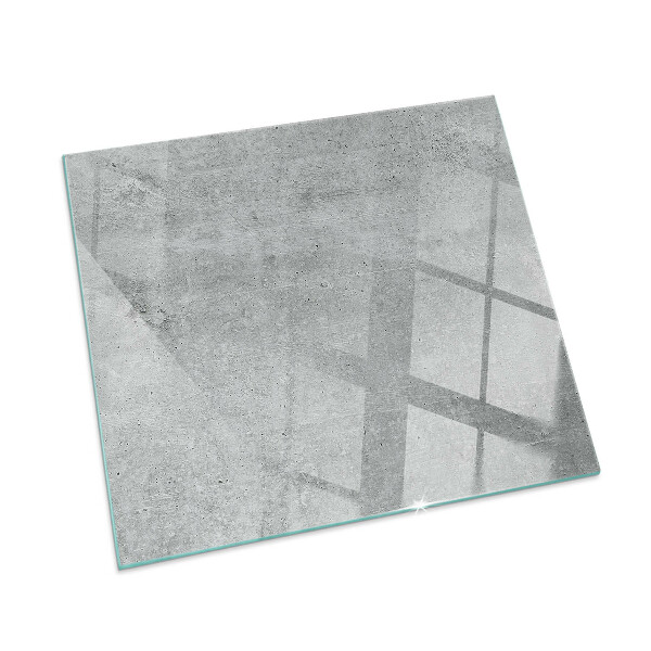 Sticlă sub șemineu dreptunghiular Textură de beton brut