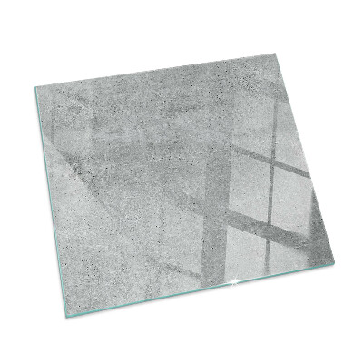 Sticlă sub șemineu dreptunghiular Textură de beton brut