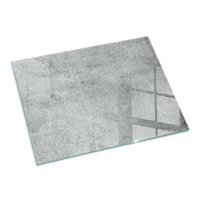 Sticlă sub șemineu dreptunghiular Textură de beton brut