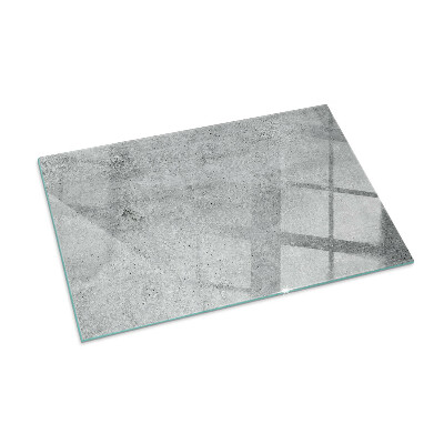 Sticlă sub șemineu dreptunghiular Textură de beton brut