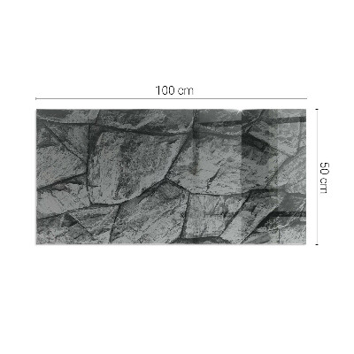 Protecție sub sobă dreptunghiulară Model de piatră naturală
