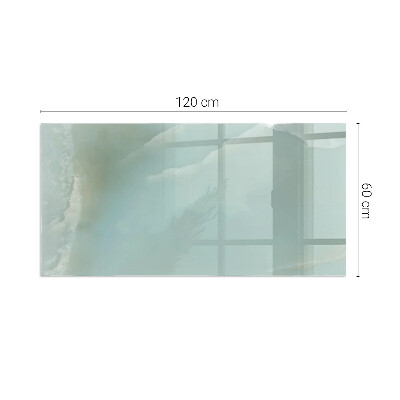 Sticlă sub șemineu dreptunghiular Model delicat de marmură