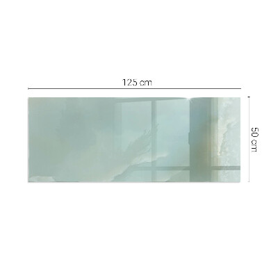 Sticlă sub șemineu dreptunghiular Model delicat de marmură