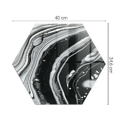 Protecție sub sobă hexagonal Modele abstracte ondulate și liniare