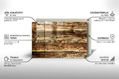 Coaster de lumânări mormânte Textura lemnului scânduri