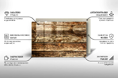 Coaster de lumânări mormânte Textura lemnului scânduri