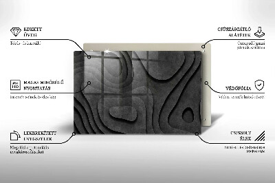 Coaster de lumânări mormânte Forme de piatră 3D