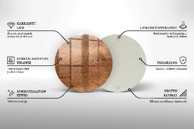 Coaster de lumânări mormânte rotundă Textura lemnului