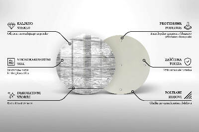 Coaster de lumânări rotundă Scândură de lemn vechi