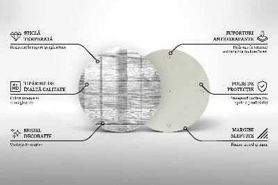 Coaster de lumânări rotundă Scândură de lemn vechi